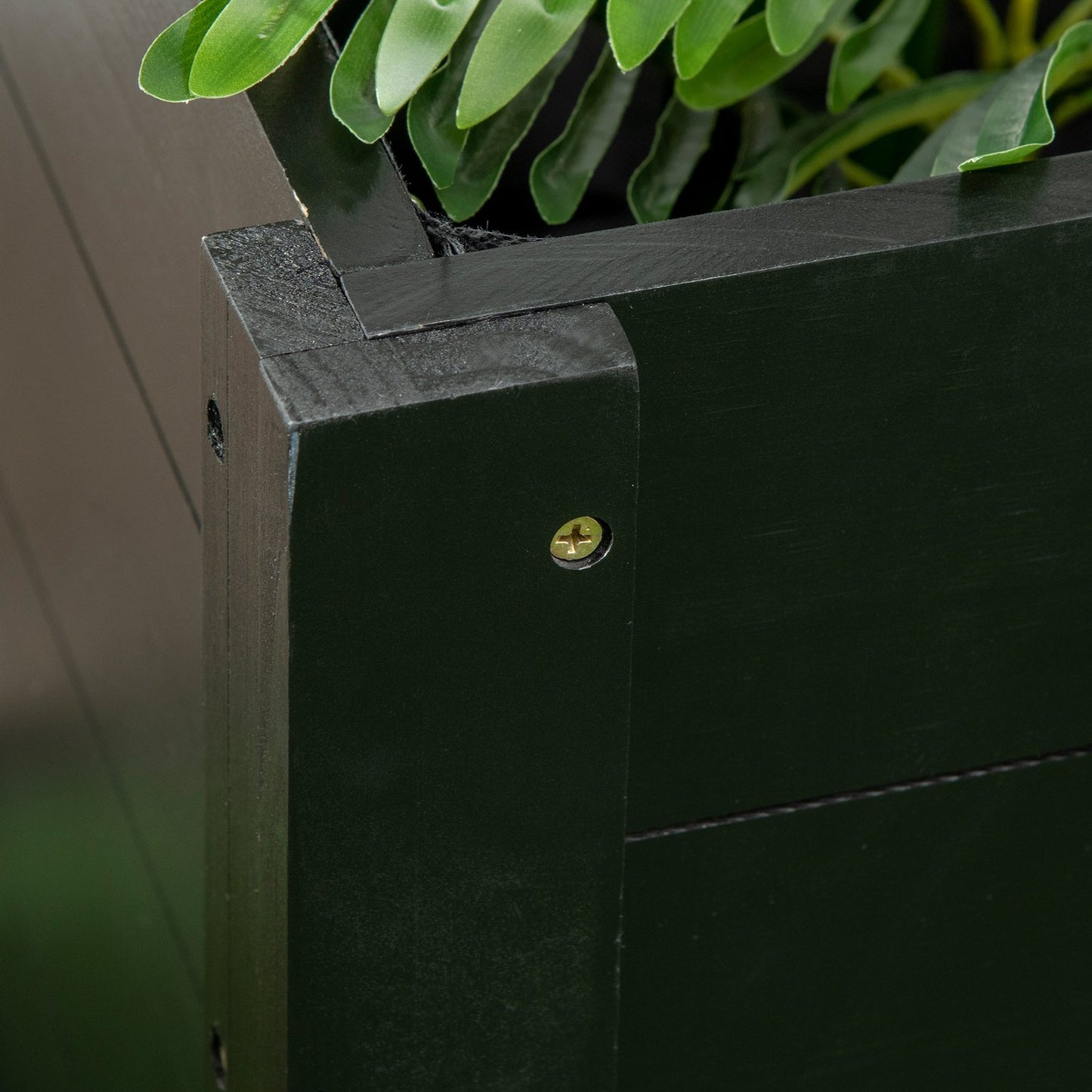 Raised garden bed with wheels, solid wood, 89 x 48 x 47 cm
