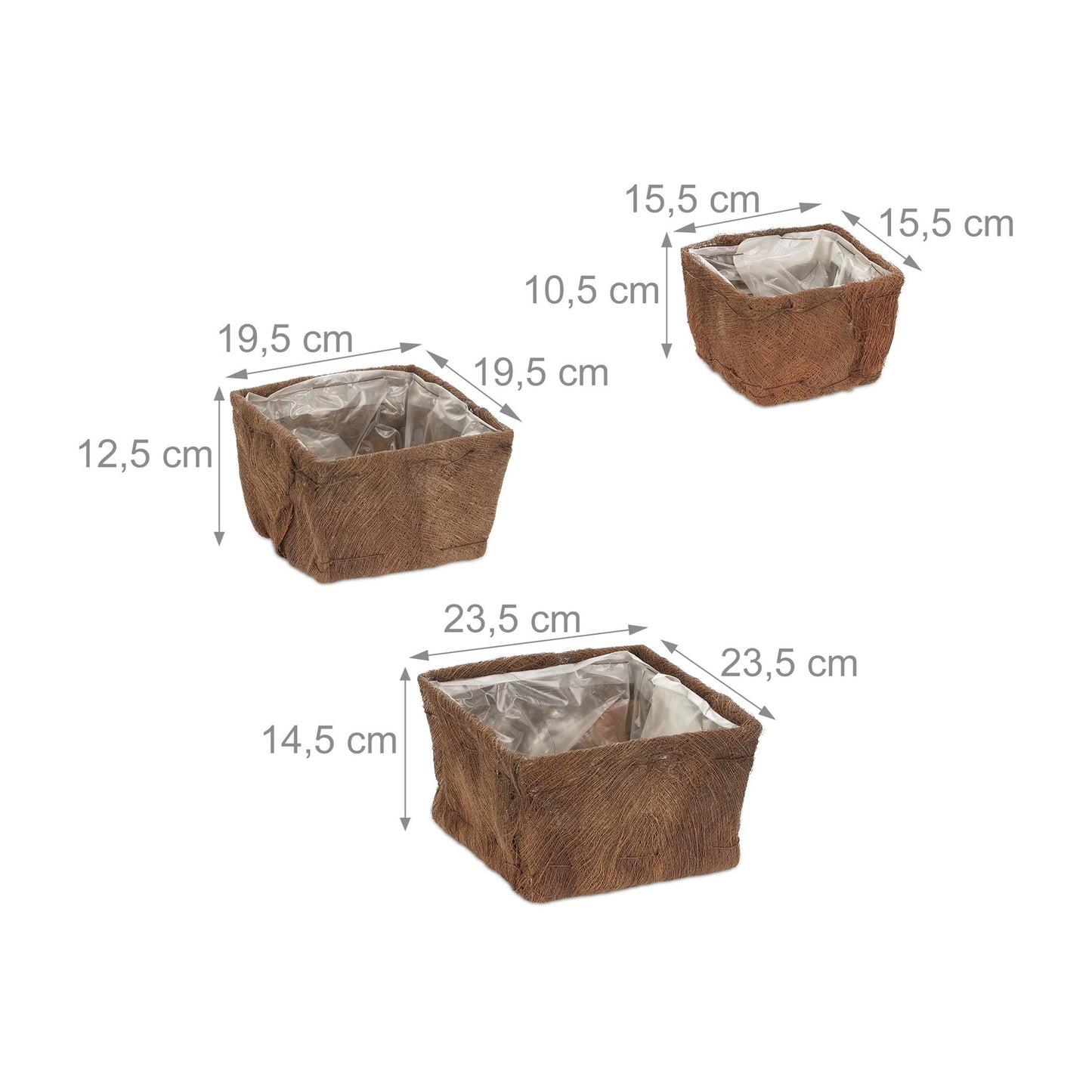 Flower pot - set of 3