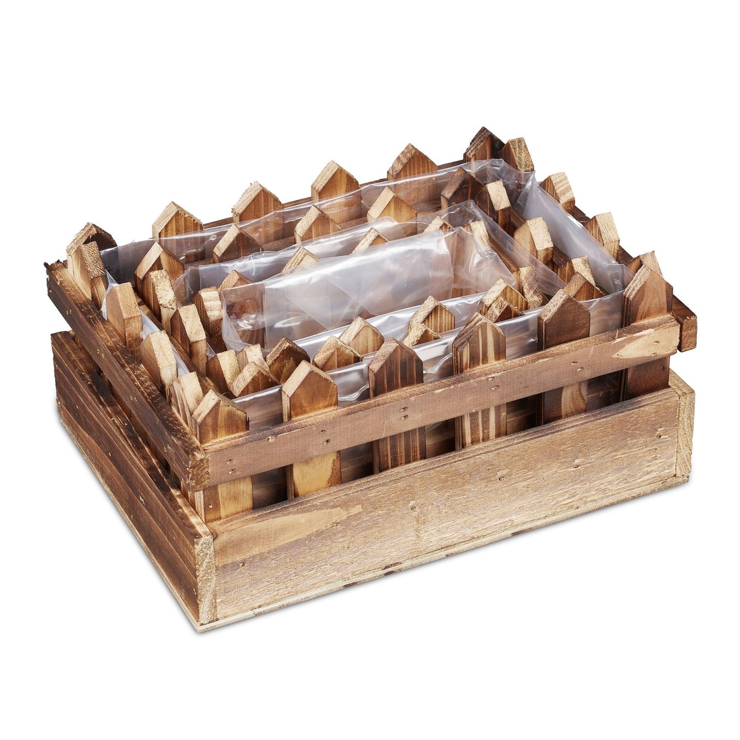 Flowerpots with Decorative Fence
