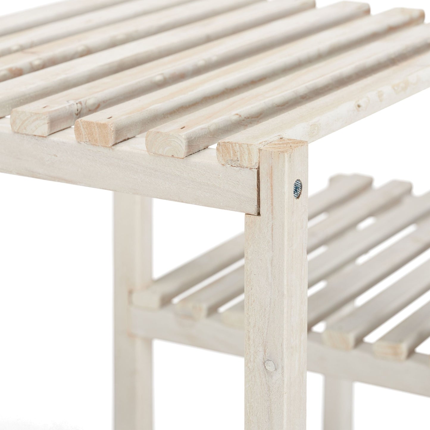 Flower stand wooden white