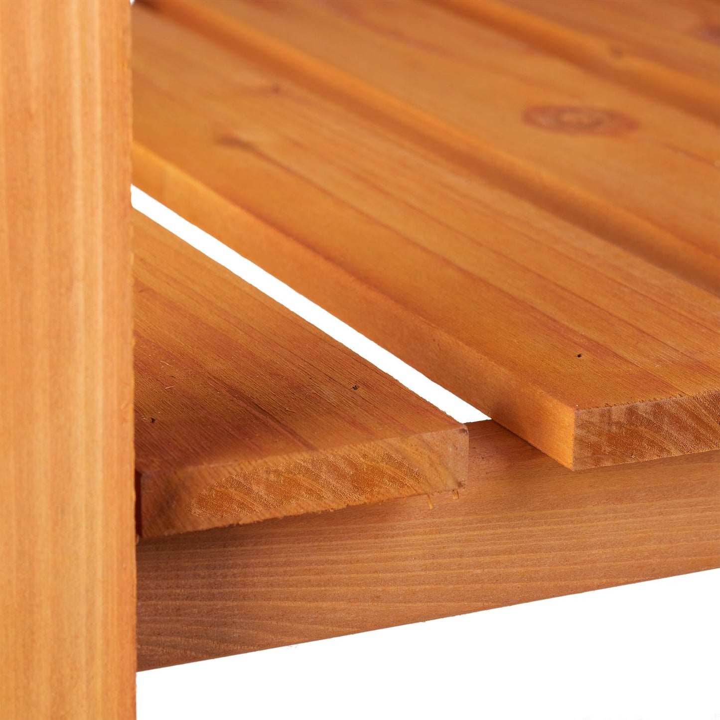 Flower table in light wood