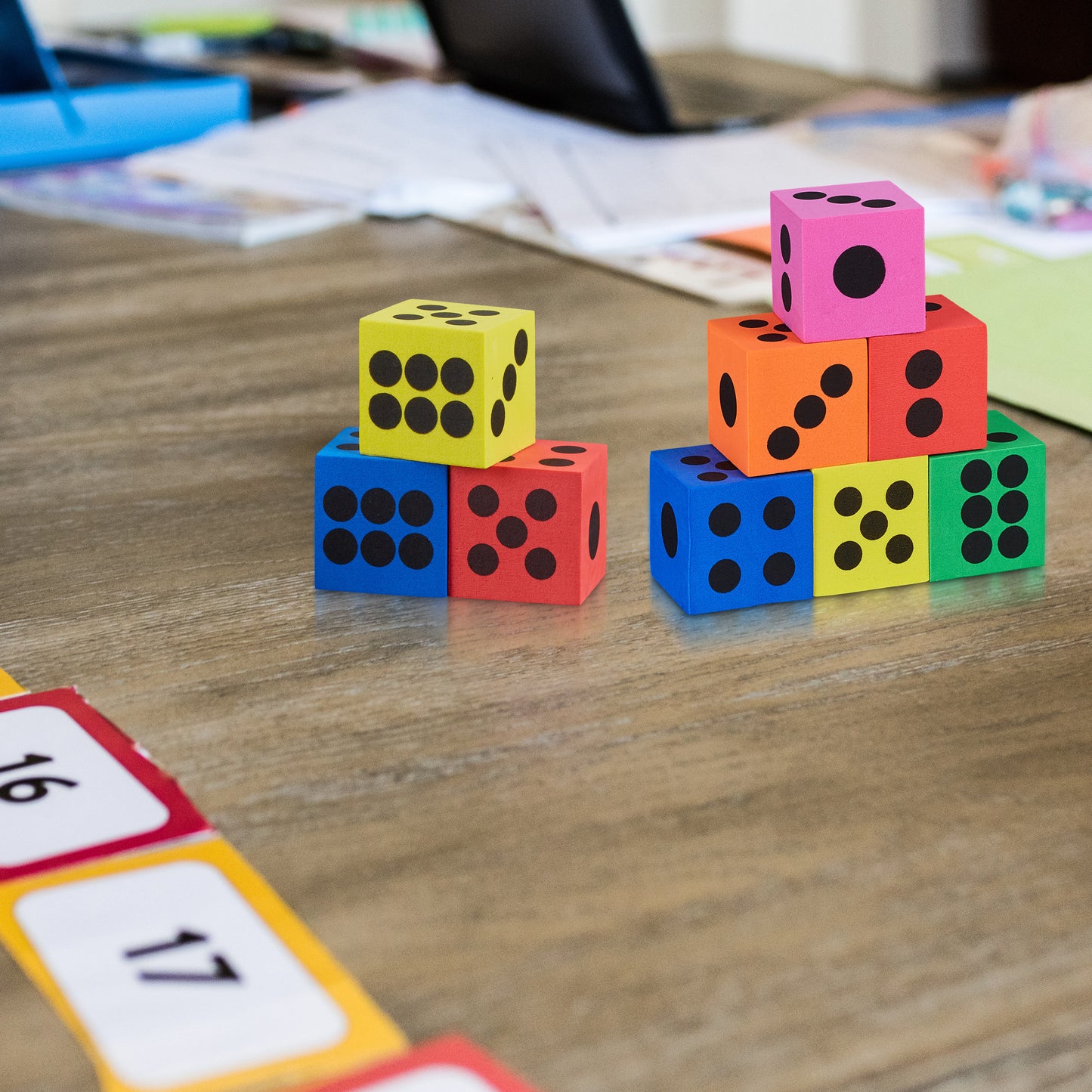 Foam Dices in a Set of 36