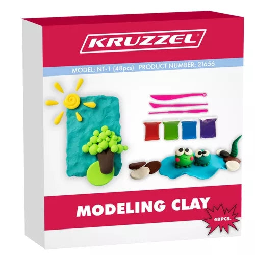 Foam - plasticine set 48 pcs. Kruzzel 21656