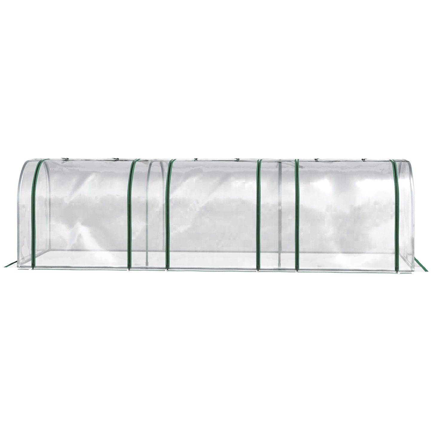 Foil Greenhouse With Door, Steel Frame, 295 x 100 x 80 Cm