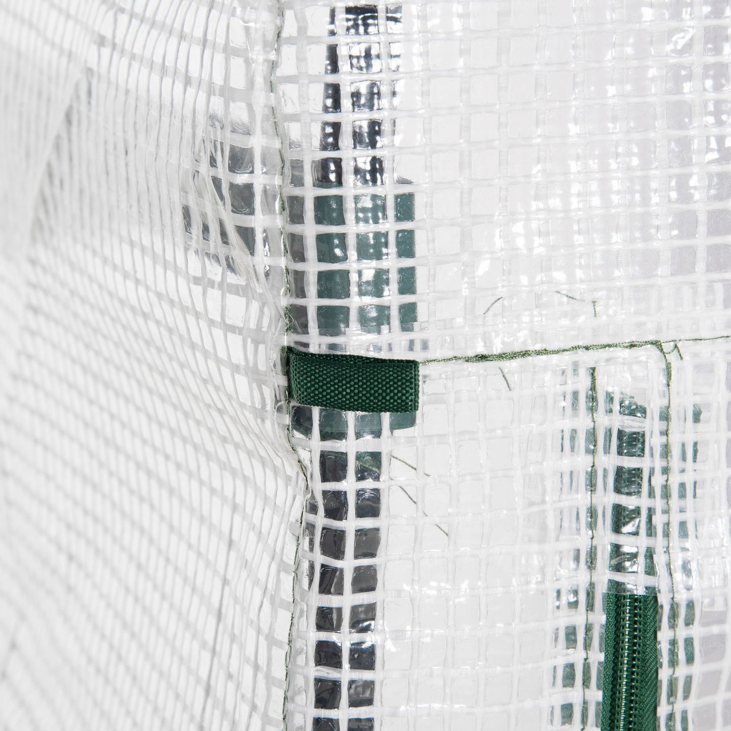 White 4-shelf greenhouse, foil cover, 70x50x160 cm