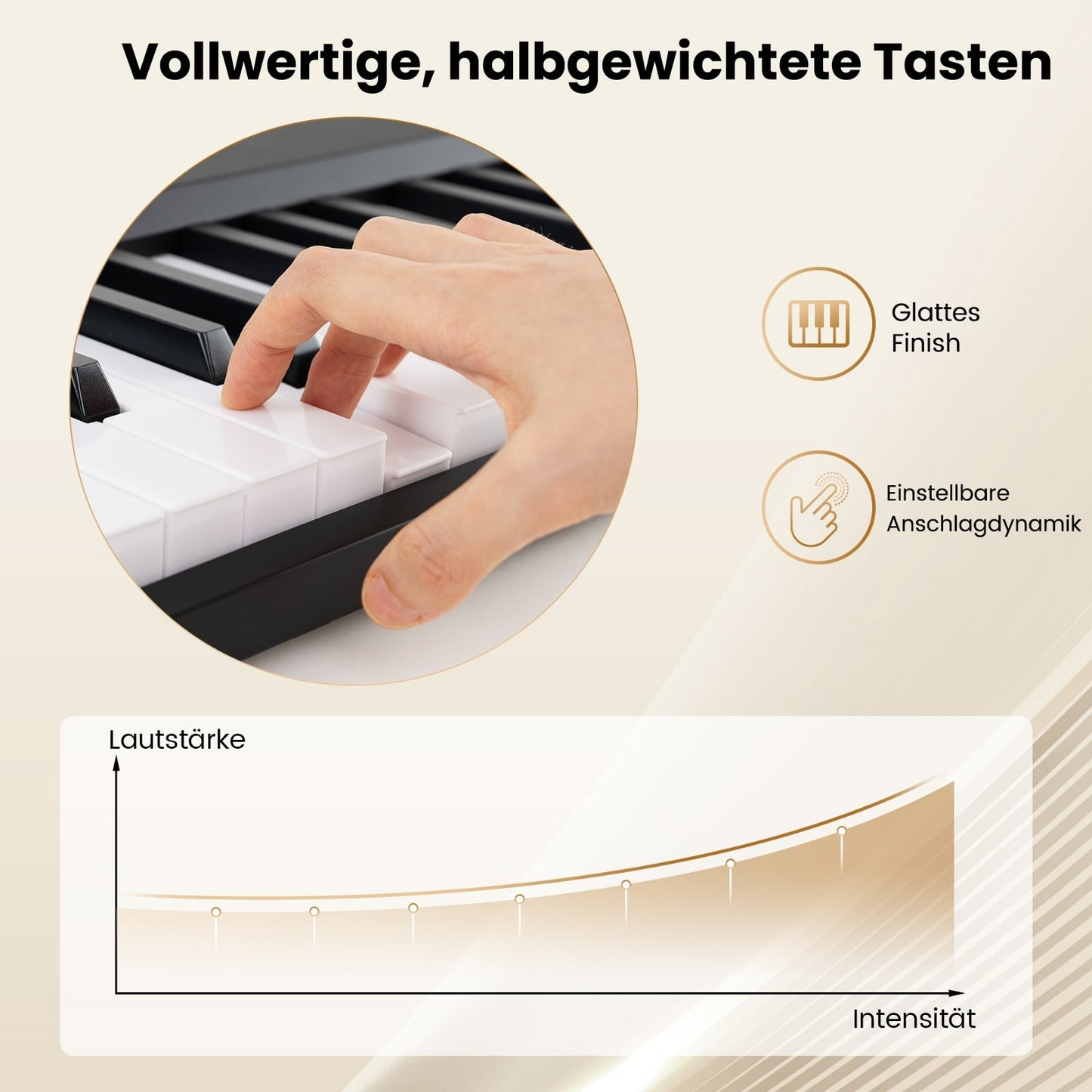 Foldable 88-Key Piano Keyboard with Dual Mode & Learning
