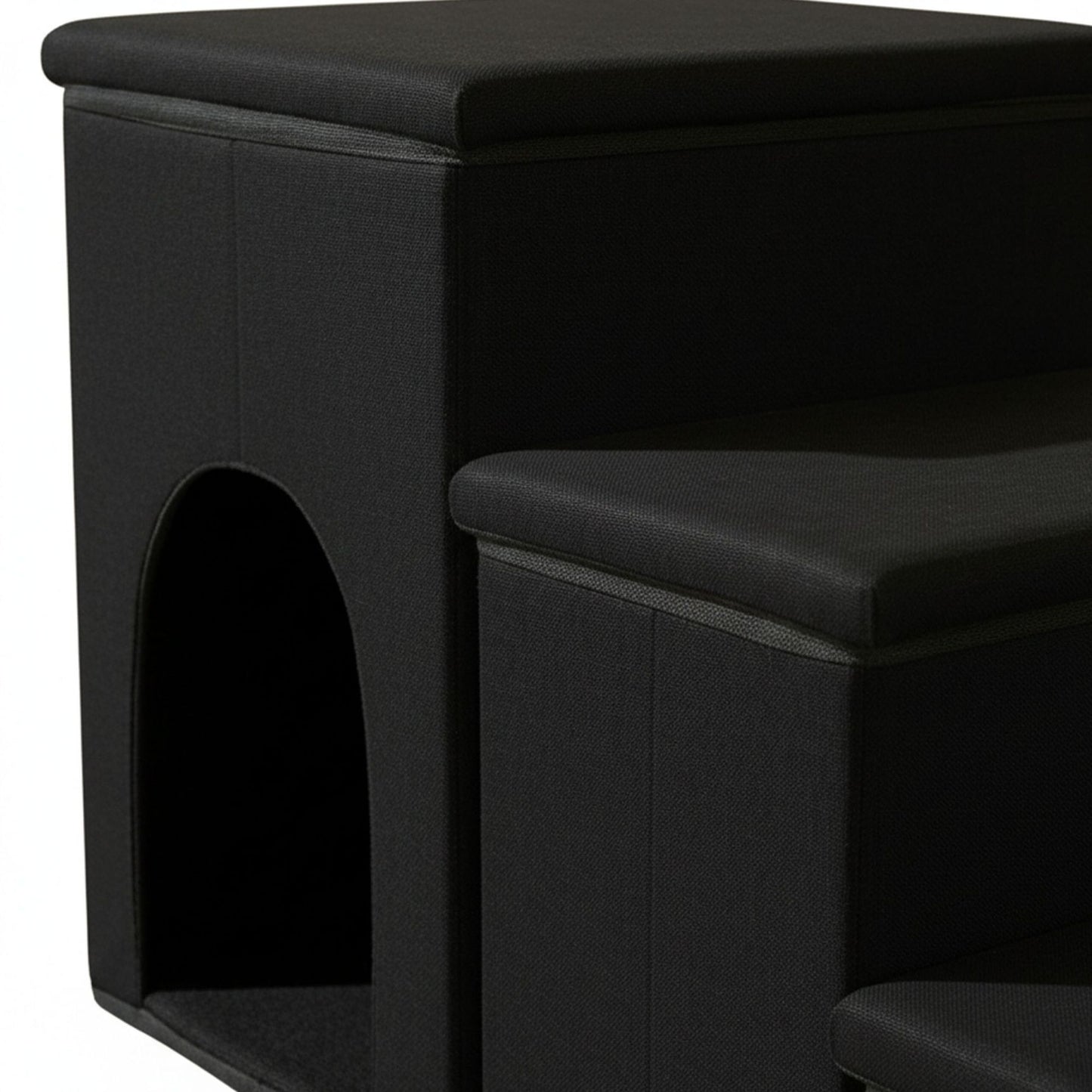Foldable Dog Stairs, 3 Steps with Storage and Non-Slip Base