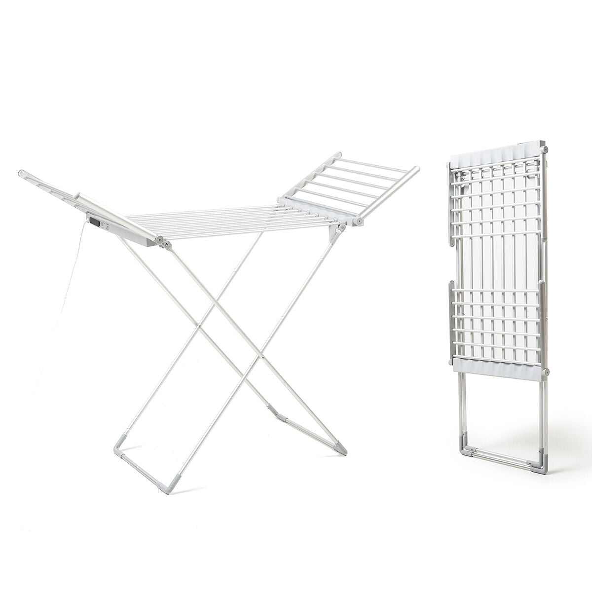 Foldable Electric Clothes Dryer, 20 Bars, Timer, 230W