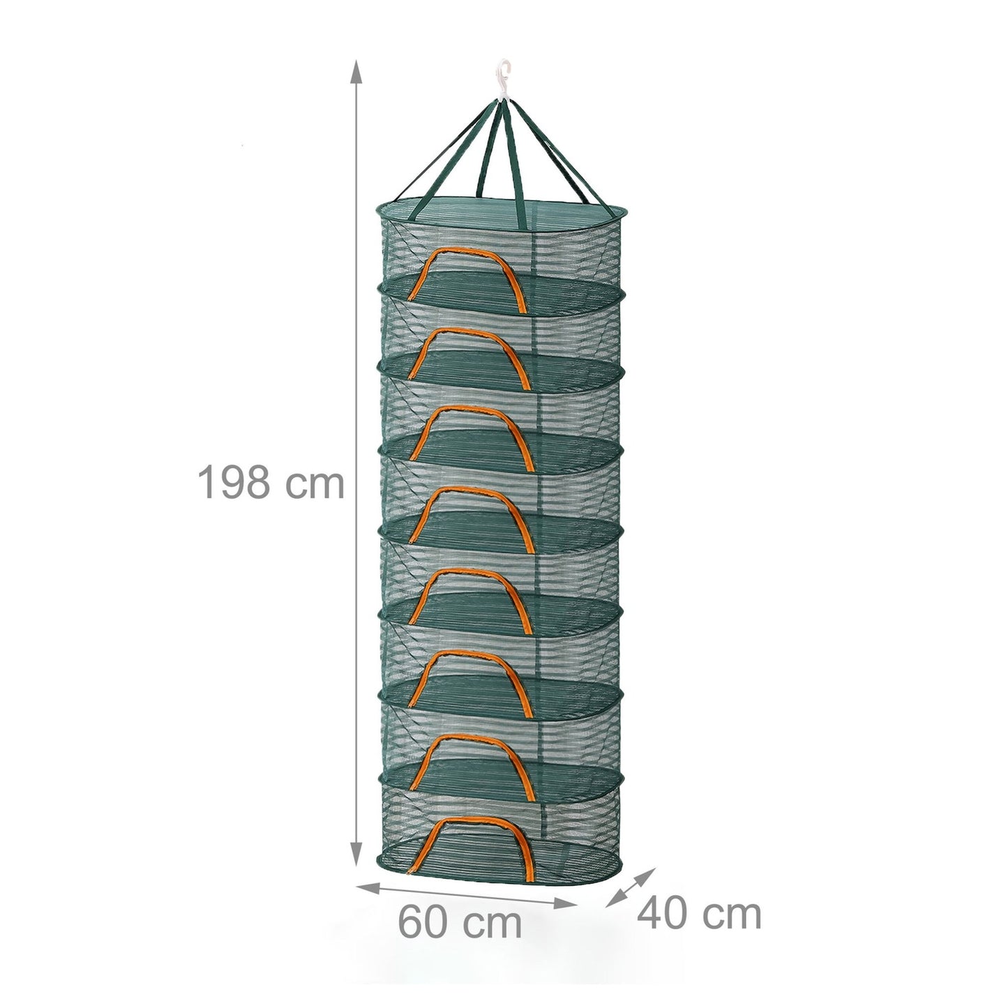 Foldable Oval Drying Net for Herbs, Fruits, and More
