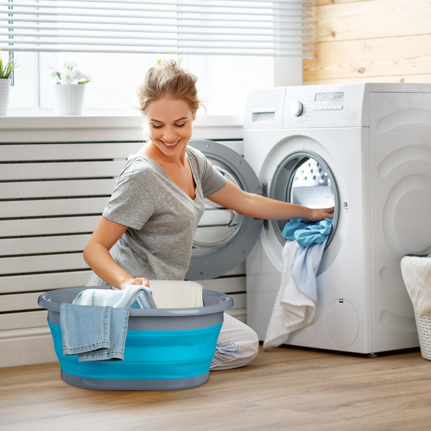 Foldable laundry basket 21 l