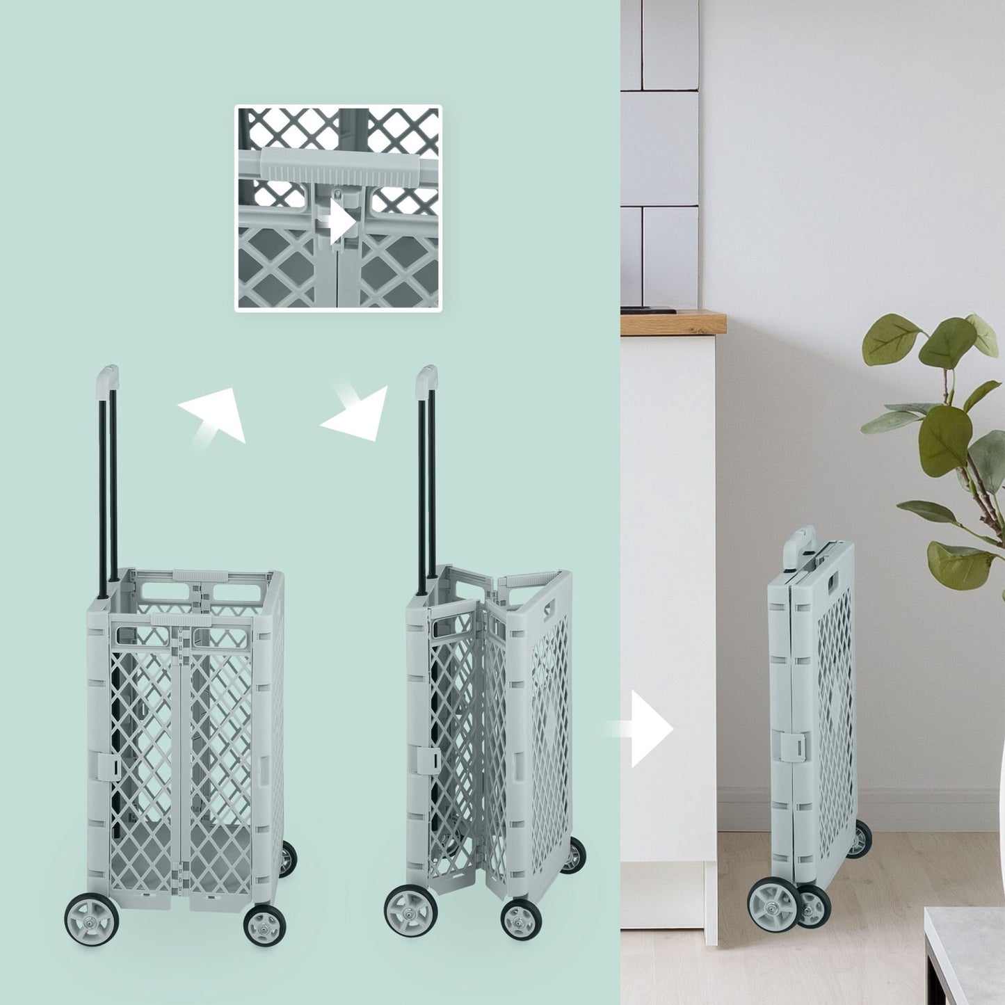Foldable shopping cart
