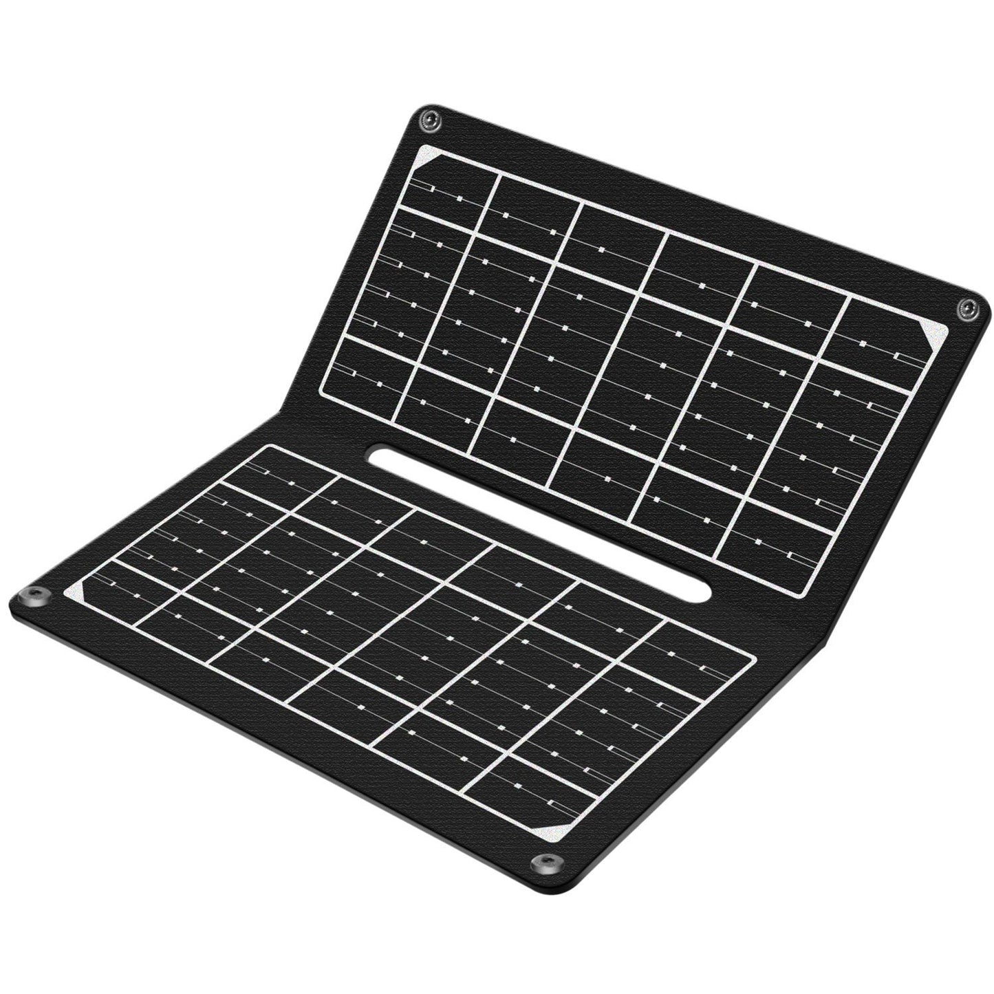Foldable solar panel with USB charger 1 x USB-A 7W