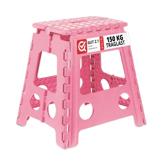 Foldable stool XL pink