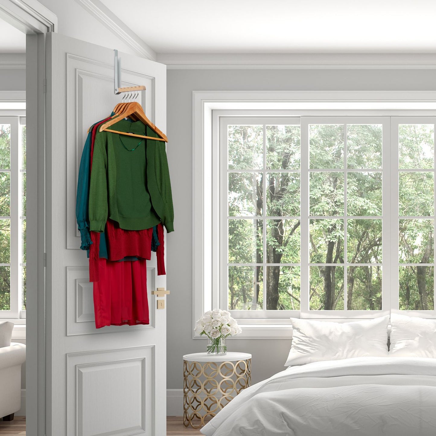 Folding Door Hook in Grey