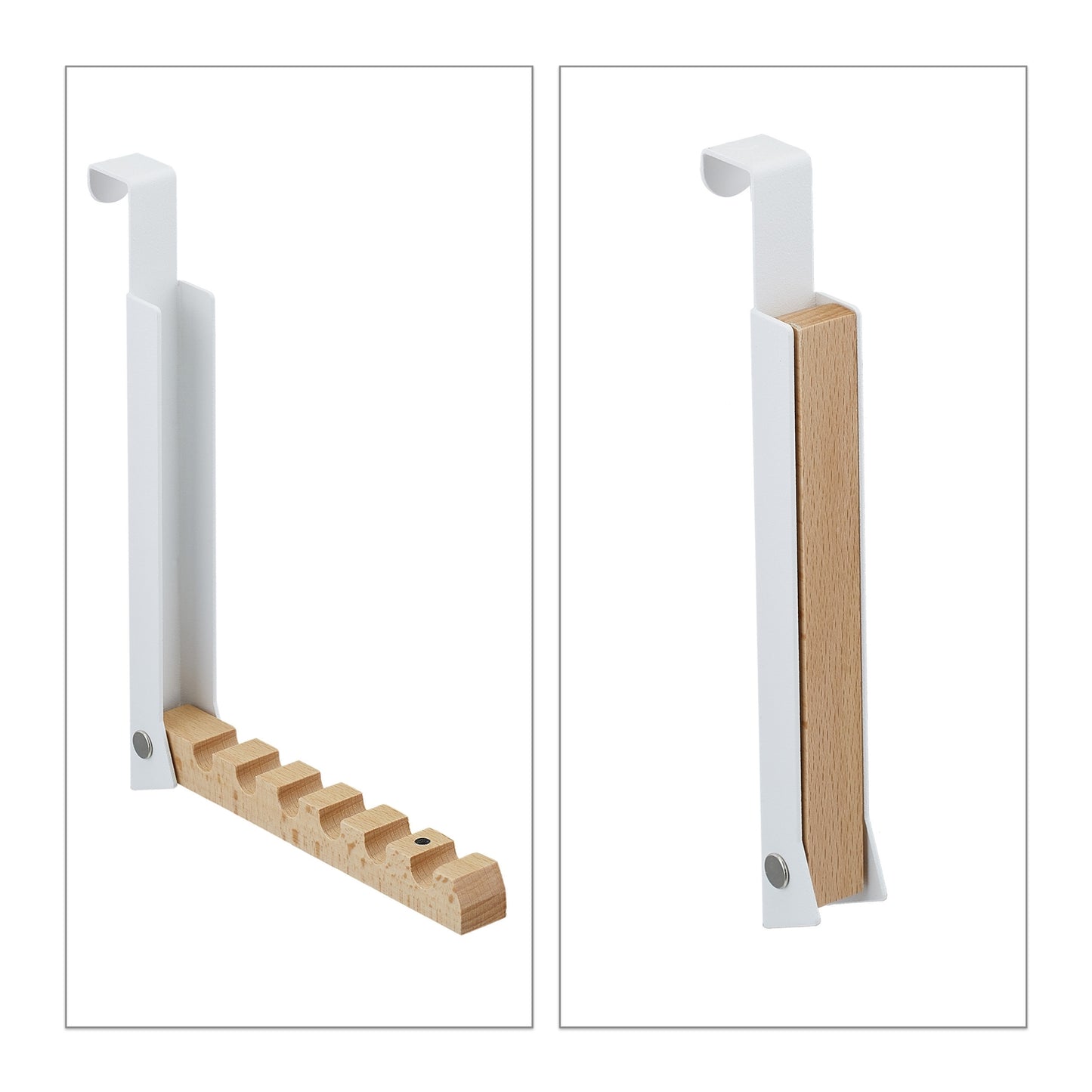 Folding Door Hook in White