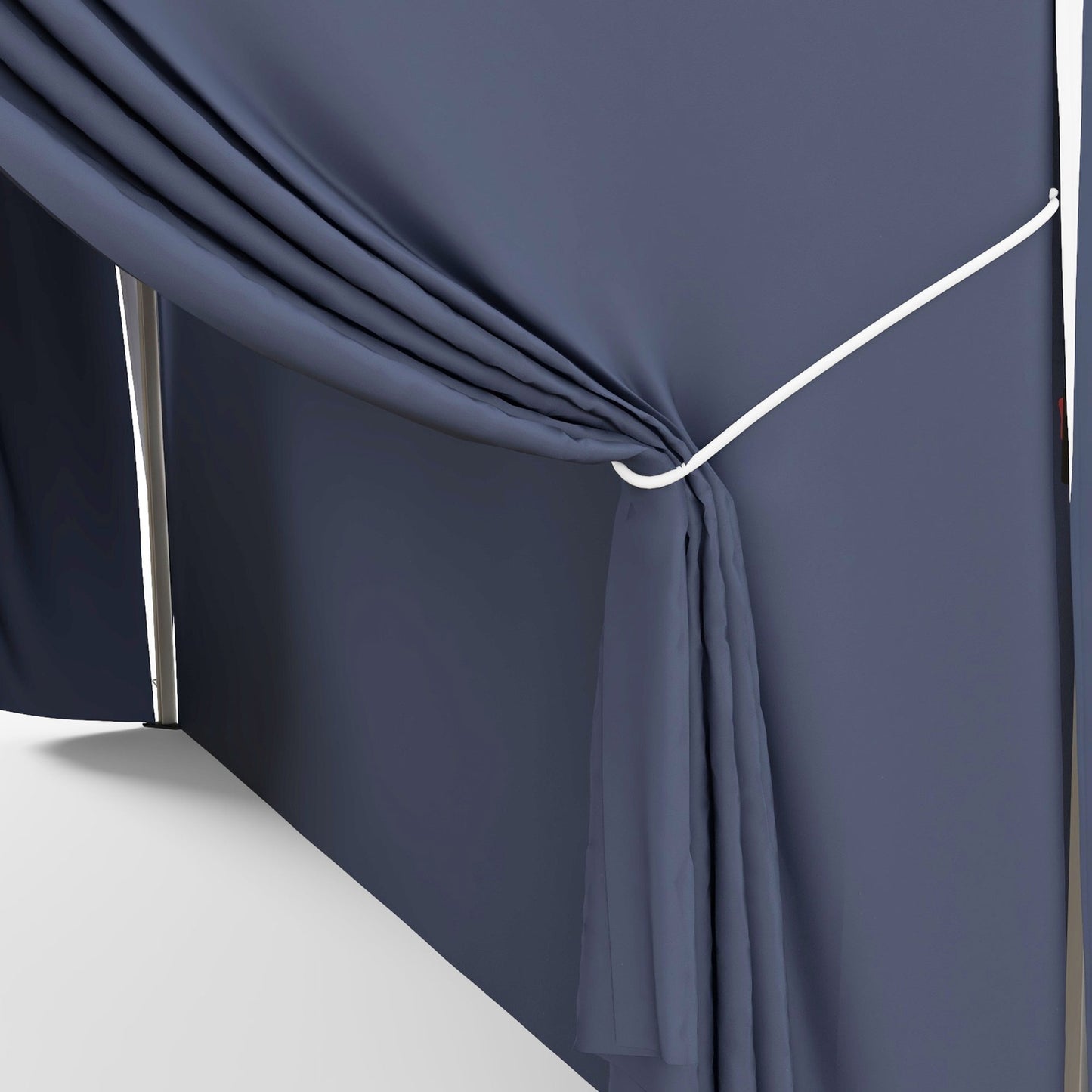 Blue folding pavilion 3x3m, UV protection, side walls