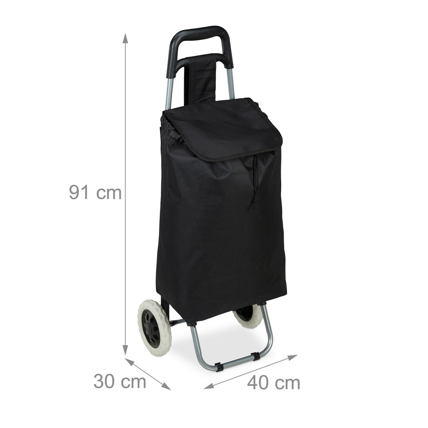 Folding shopping trolley