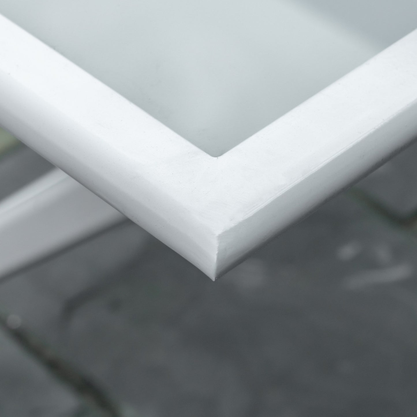 Metal folding table with umbrella hole - 110x70x70cm
