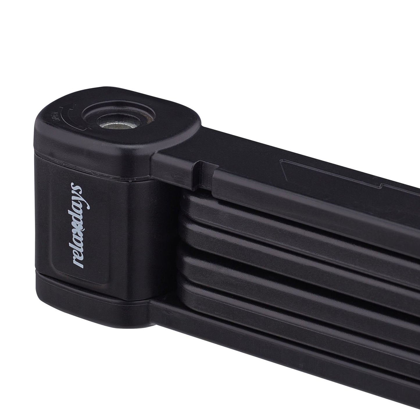 Folding bicycle lock with bracket