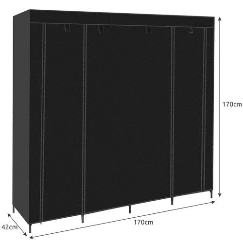 Folding fabric wardrobe 170x170cm Ruhhy 21744