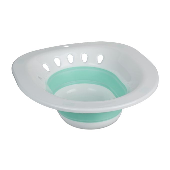 Folding sitz bath for toilet