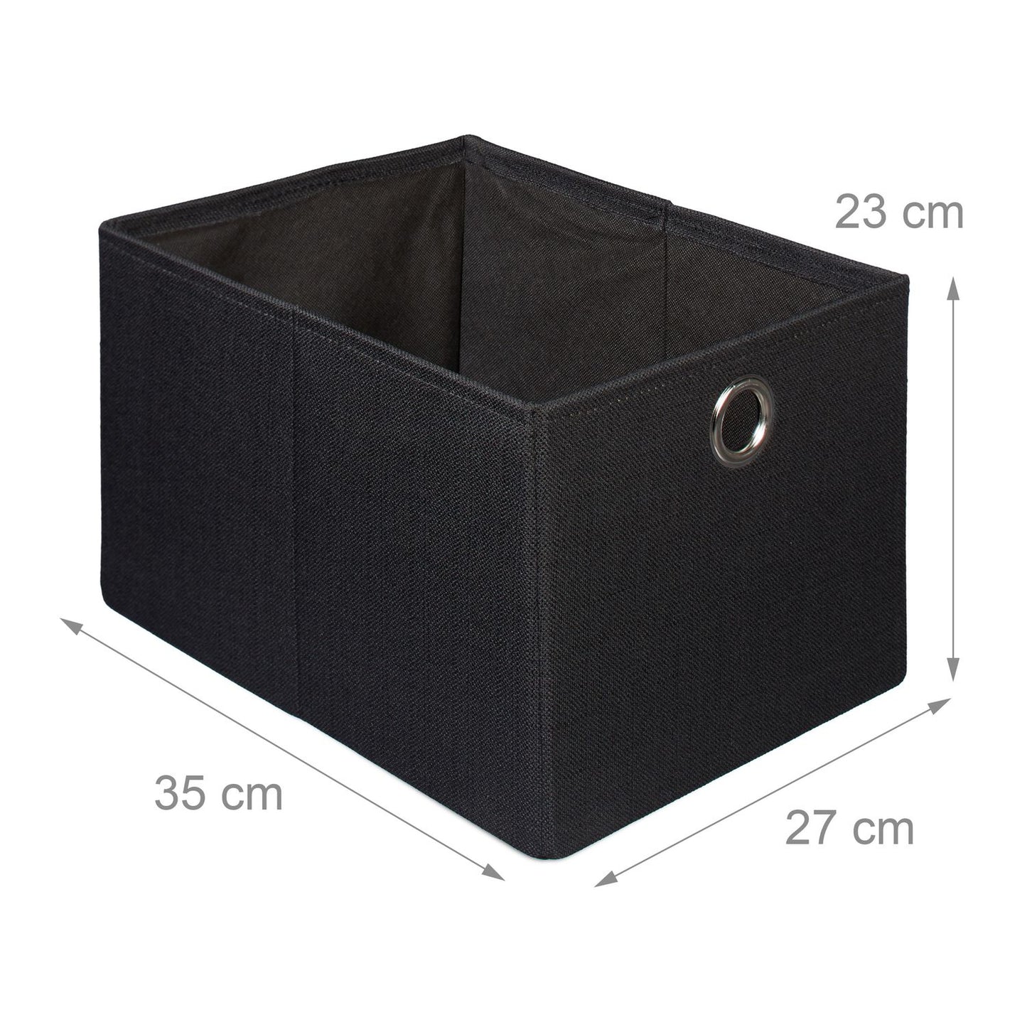 Folding stool in linen with compartment
