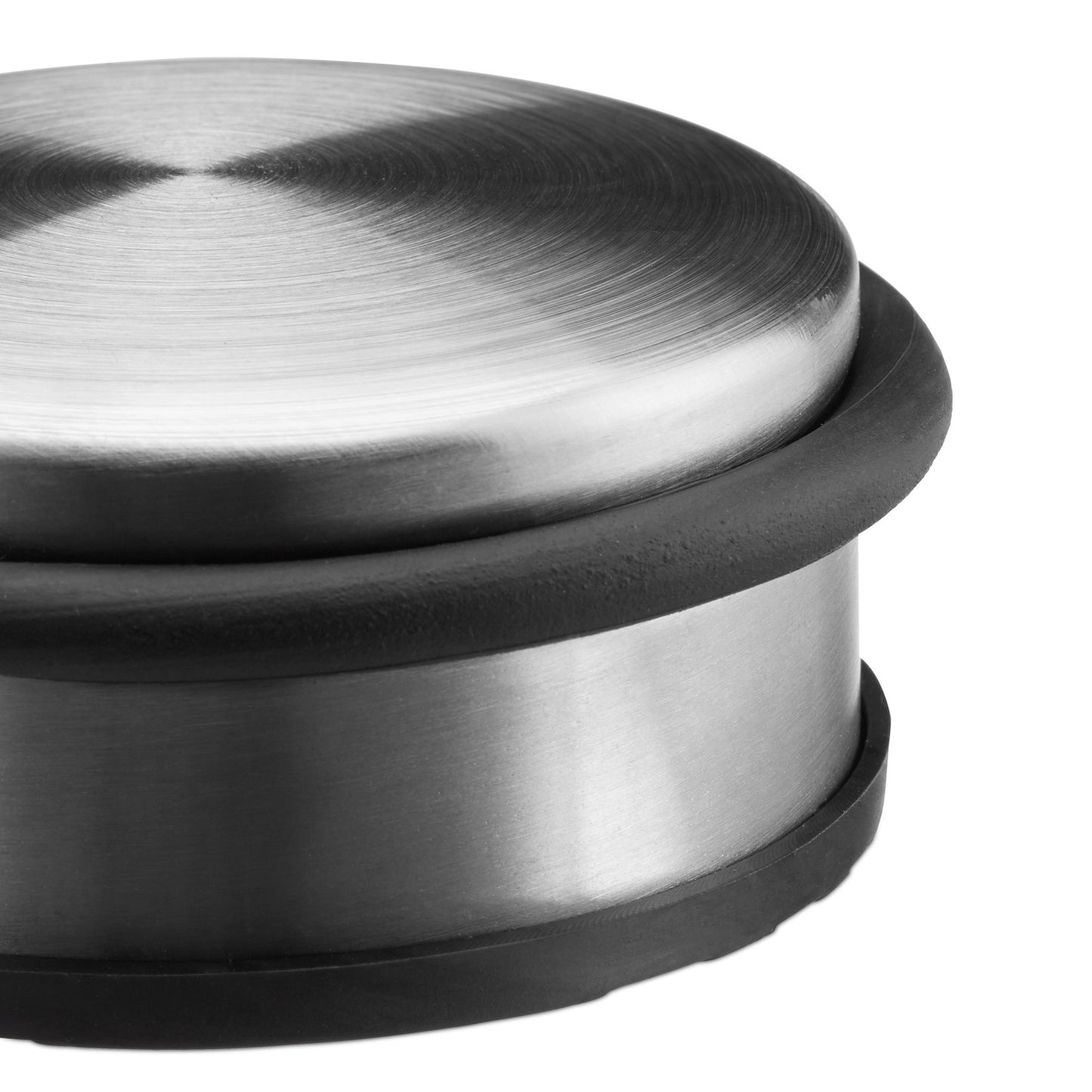 Freestanding stainless steel door stop