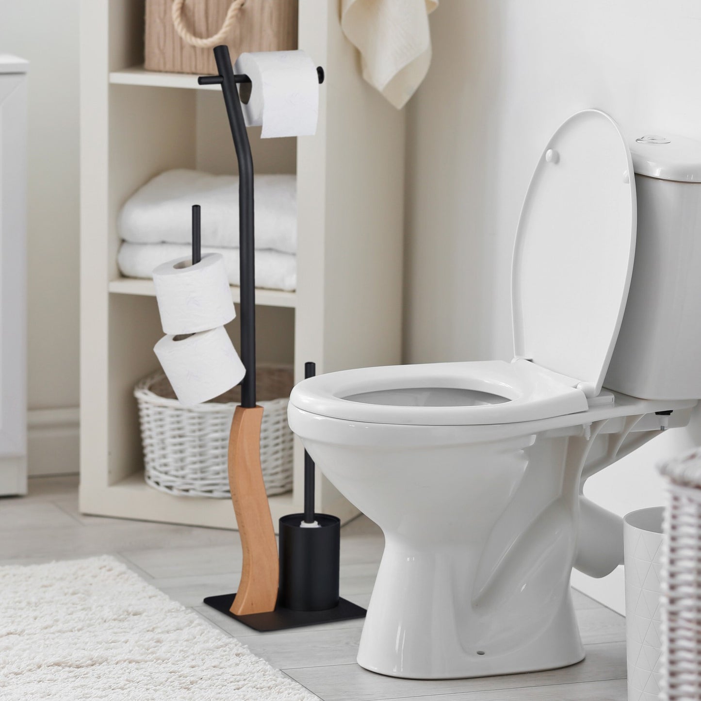 Freestanding toilet seat