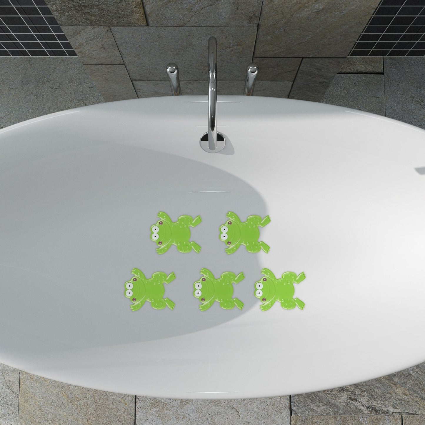 Frog Bathroom Stickers Set of 5