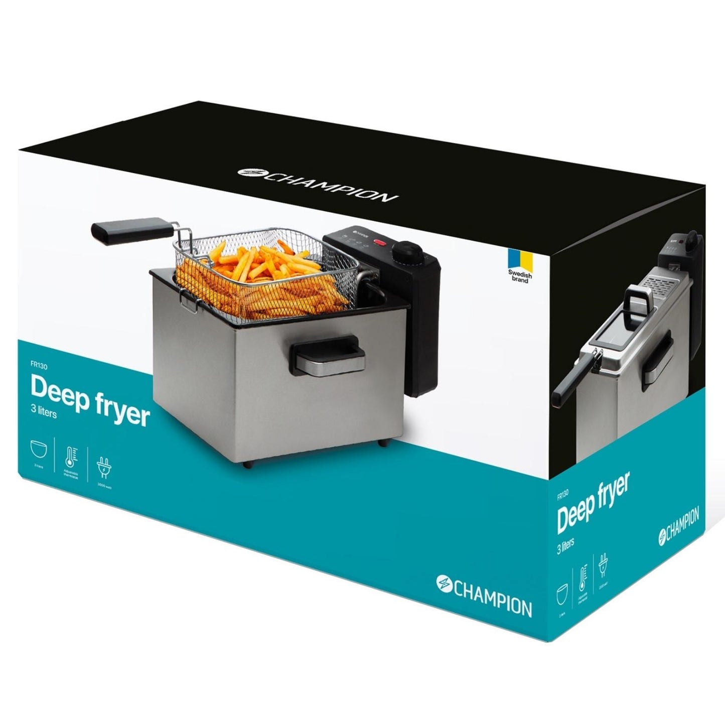 Fryer 3.0L 2000W FR130 Stainless