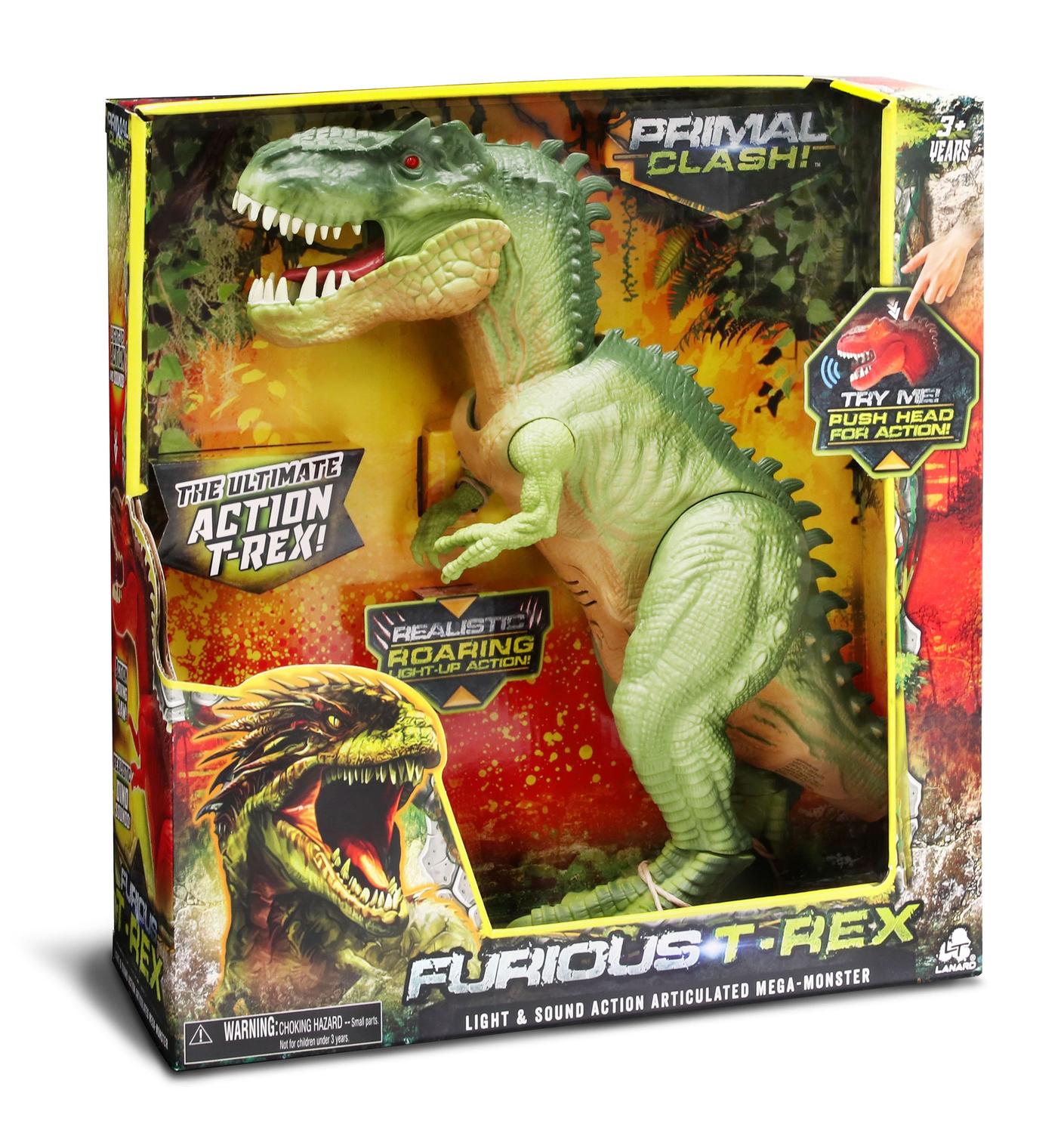 Furious T-Rex Dinosaur Toy for Kids, Interactive Roaring Sounds