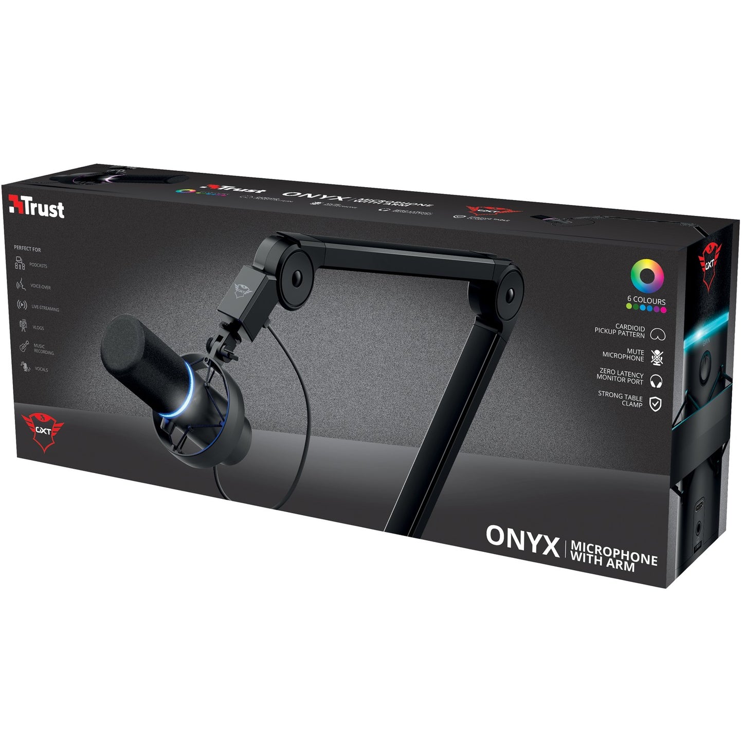 GXT 255+ Onyx Microphone & Arm