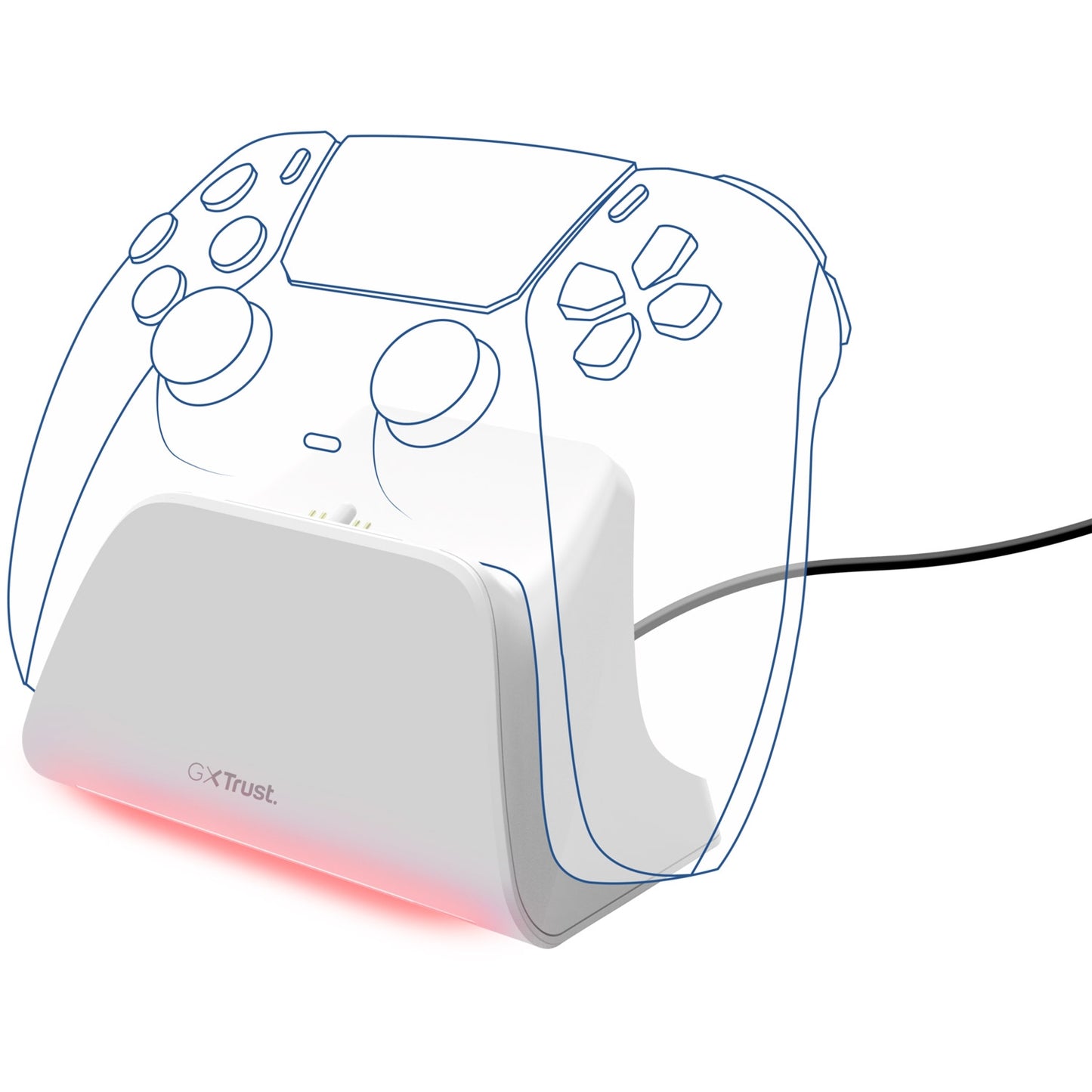 GXT 255W Fast Charging Stand for PS5 Controller White