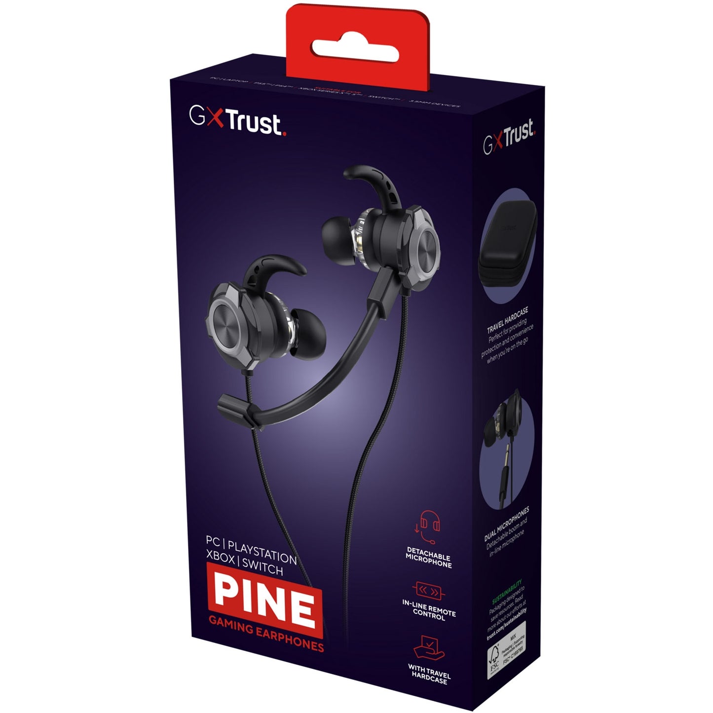 GXT 406 Pine In-ear Gaming Headset Multiplatform