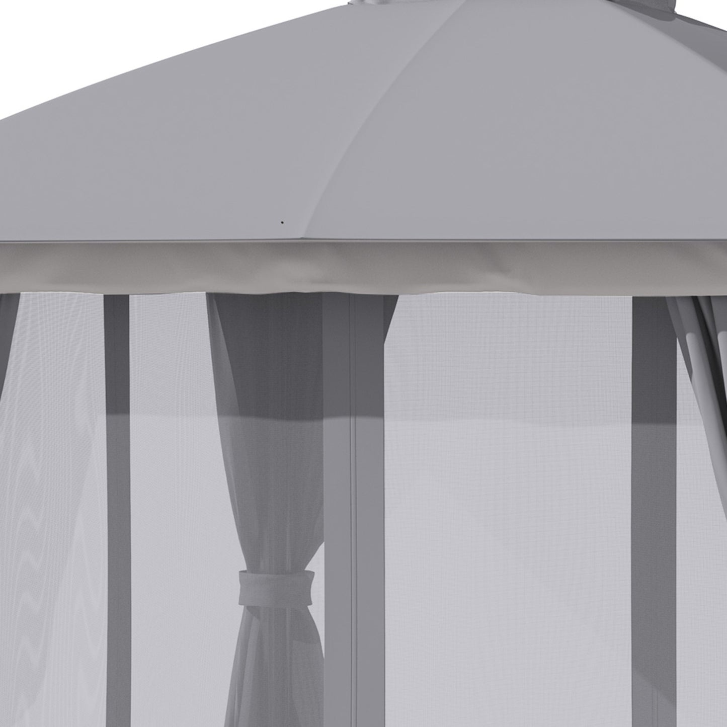 3x3m Garden Tent With Double Roof & Mosquito Net