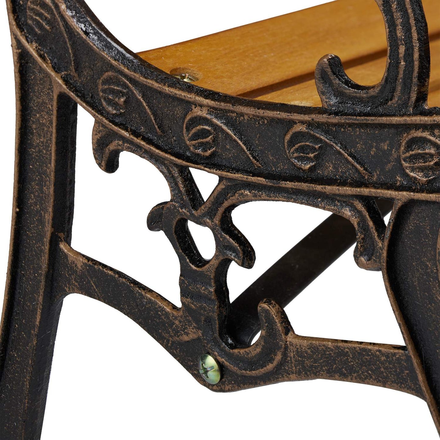 Garden bench for children with animal motifs