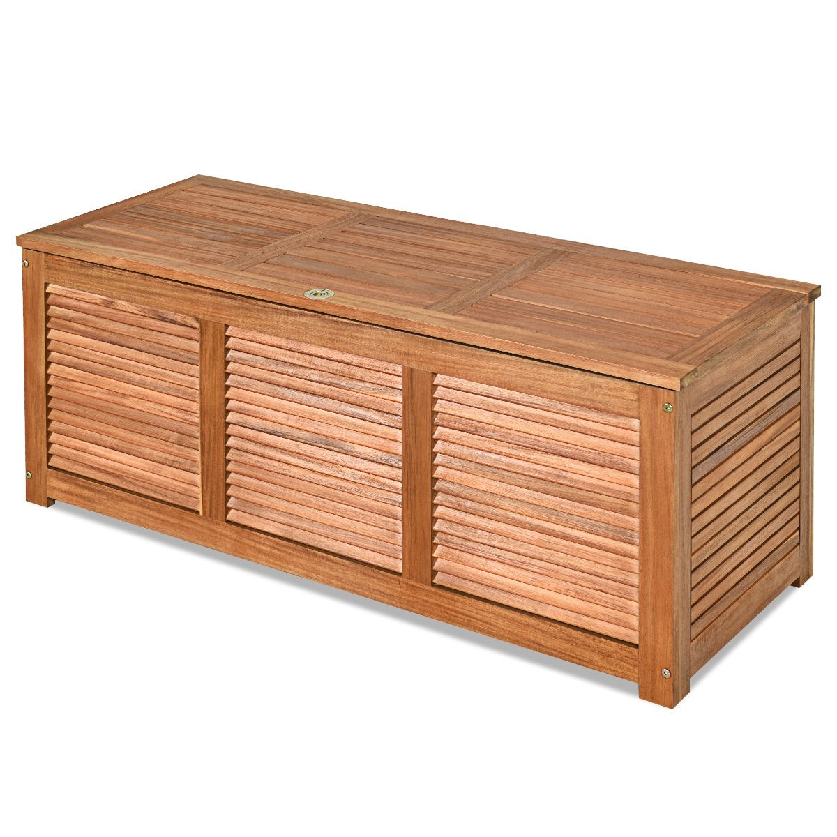 Garden box storage box for garden and backyard acacia wood 120x45x45cm