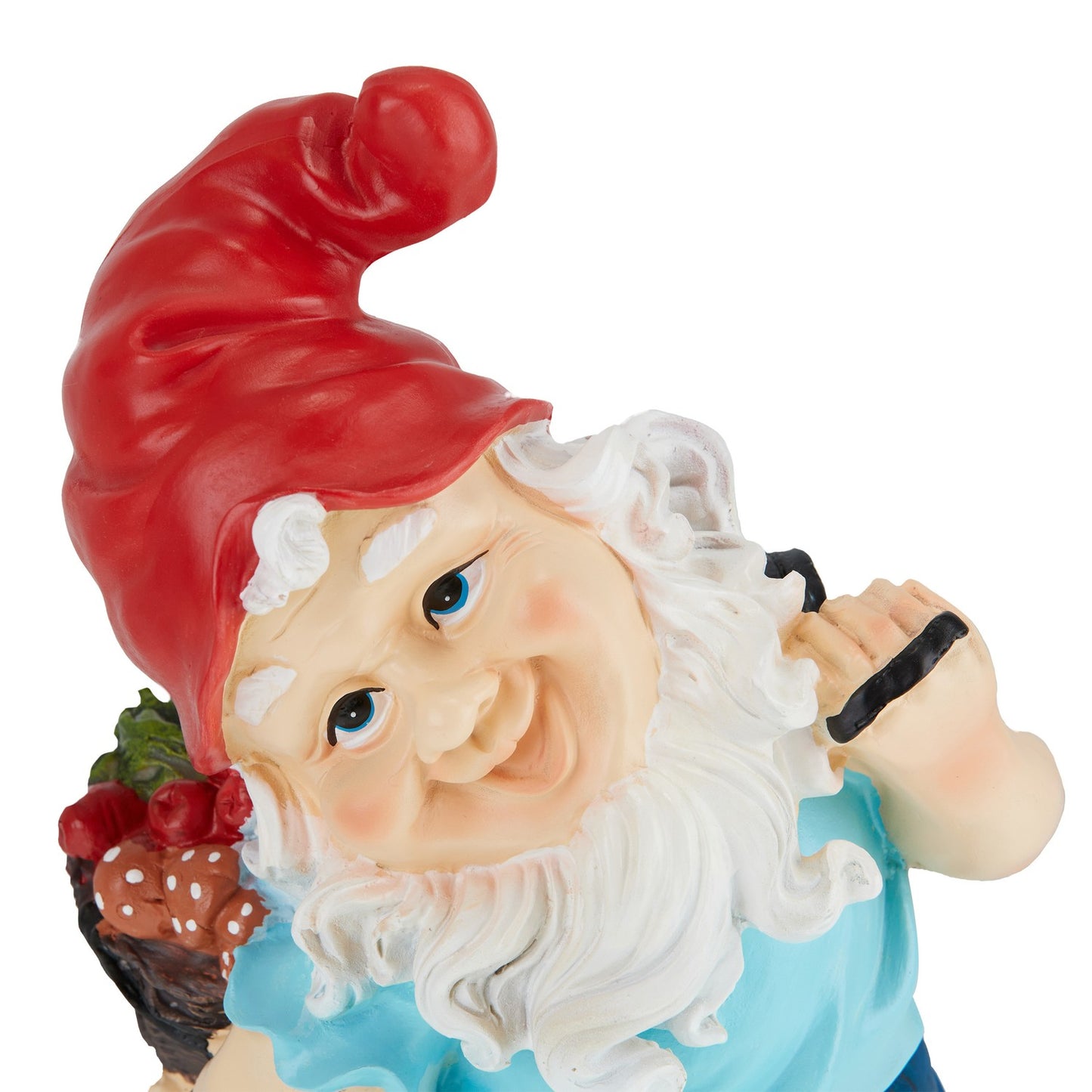 Garden gnome with harvest basket