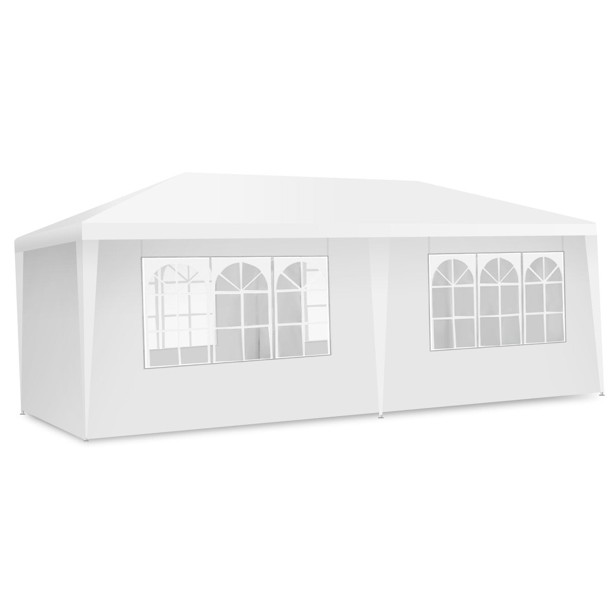 Garden pavilion party tent with 4 removable side walls pavilion beer tent UV protection garden tent 3 x 6m