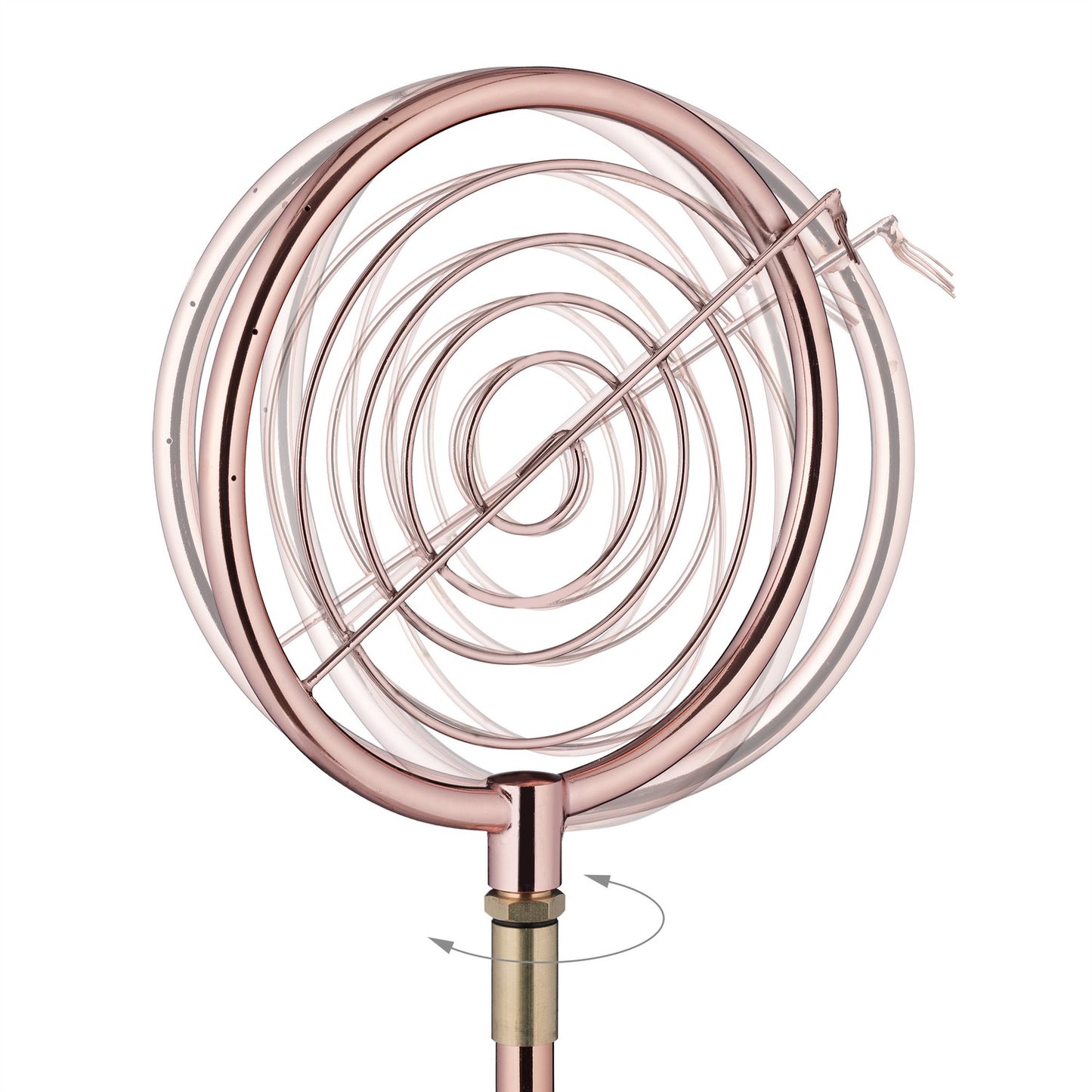Garden sprinklers with spiral