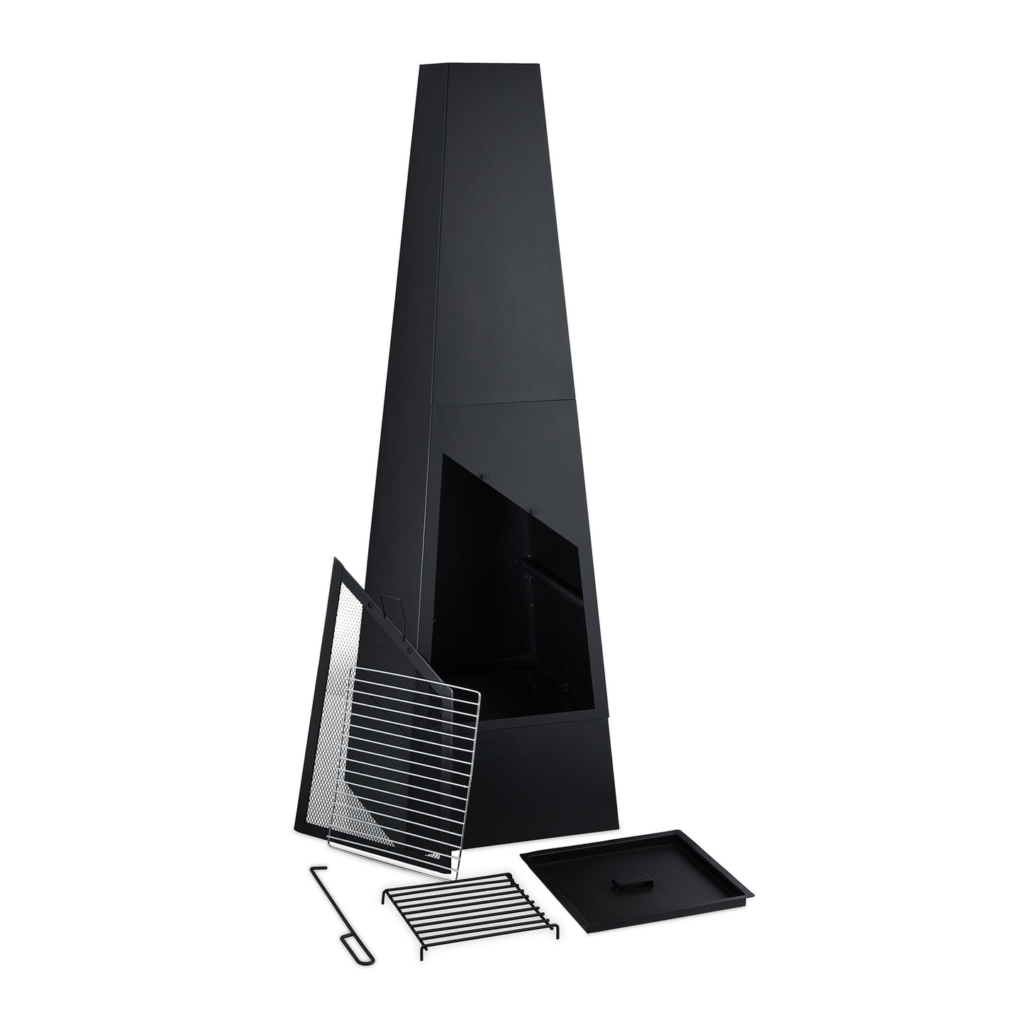 Garden stove with grill function
