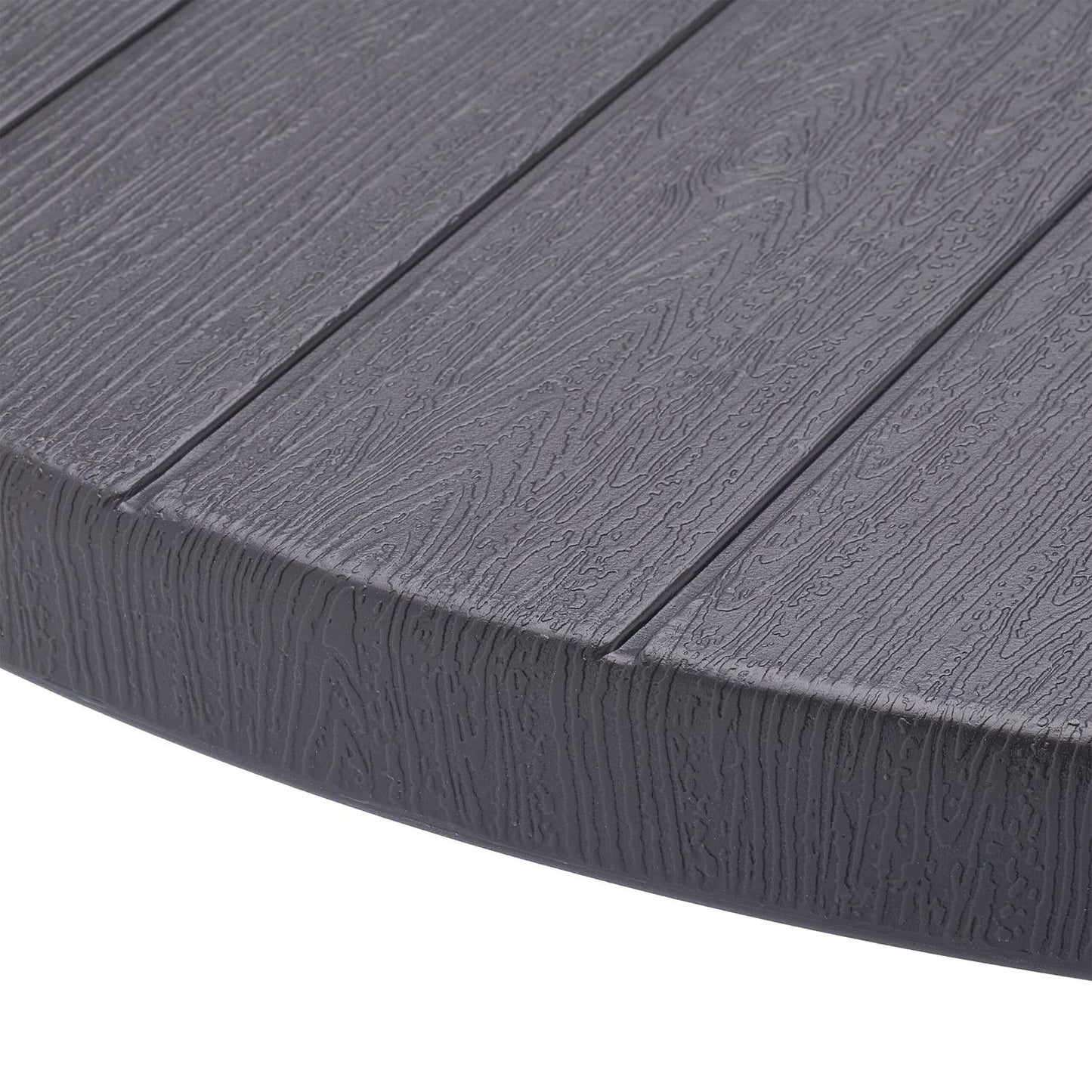 Garden table in grey wood look