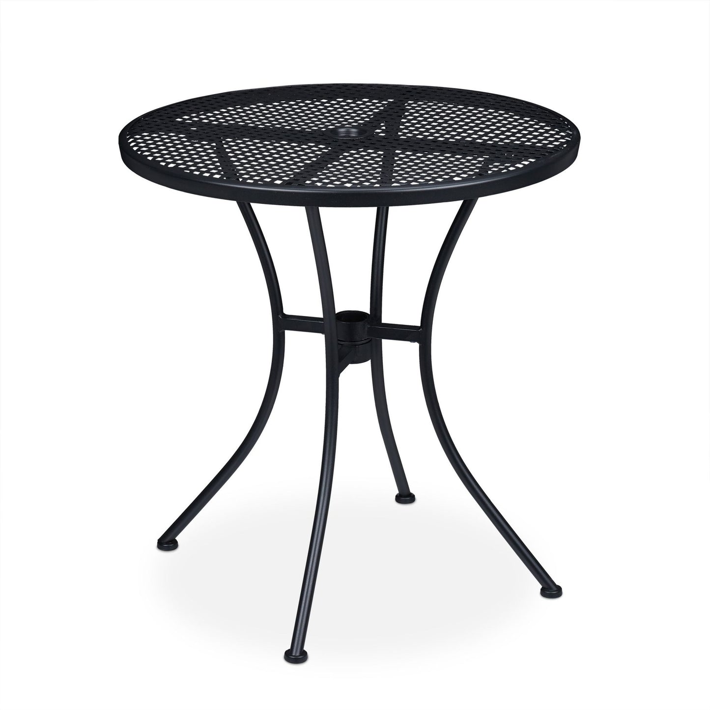 Garden table with hole for parasol
