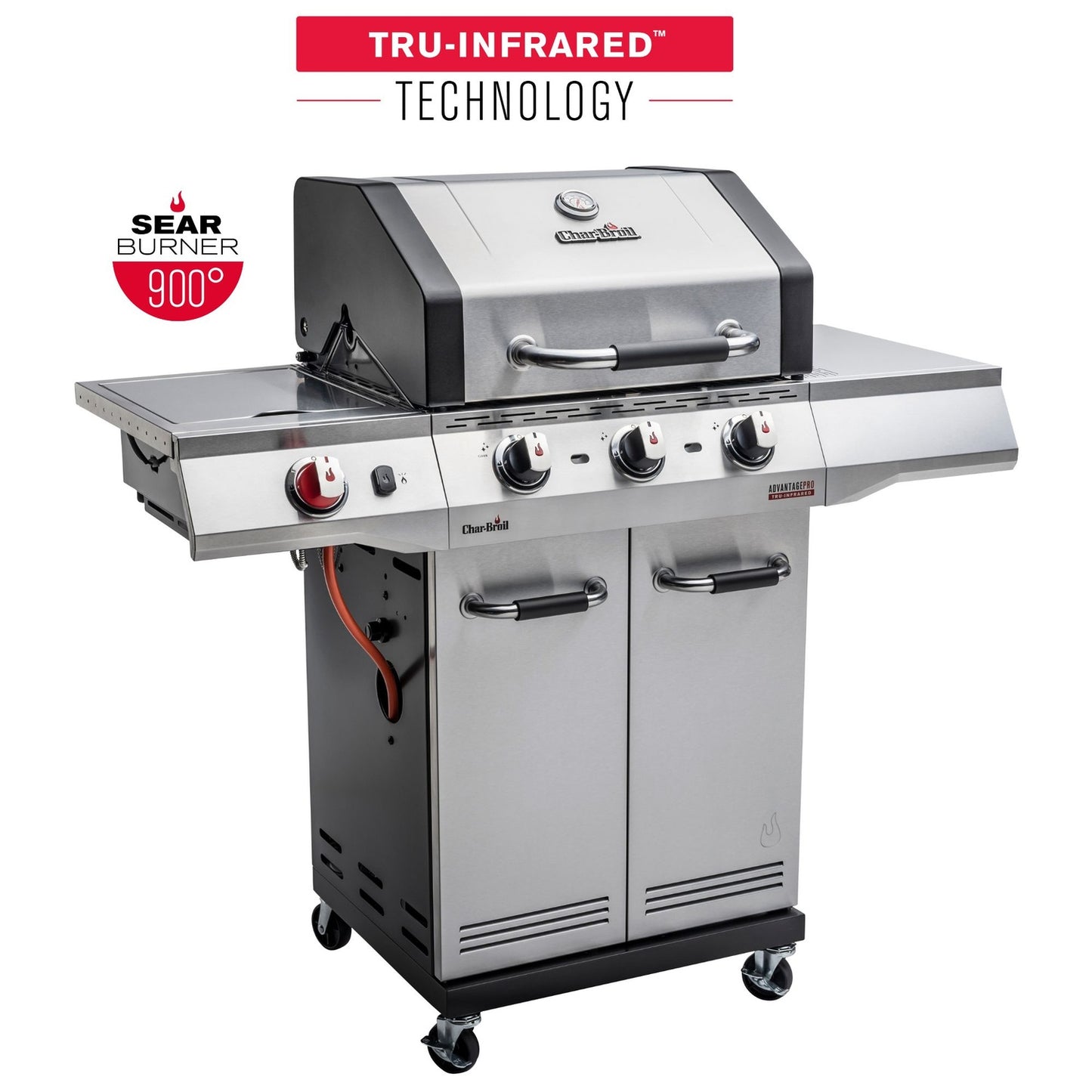Gas Grill with TRU-Infrared Technology, Stainless Steel