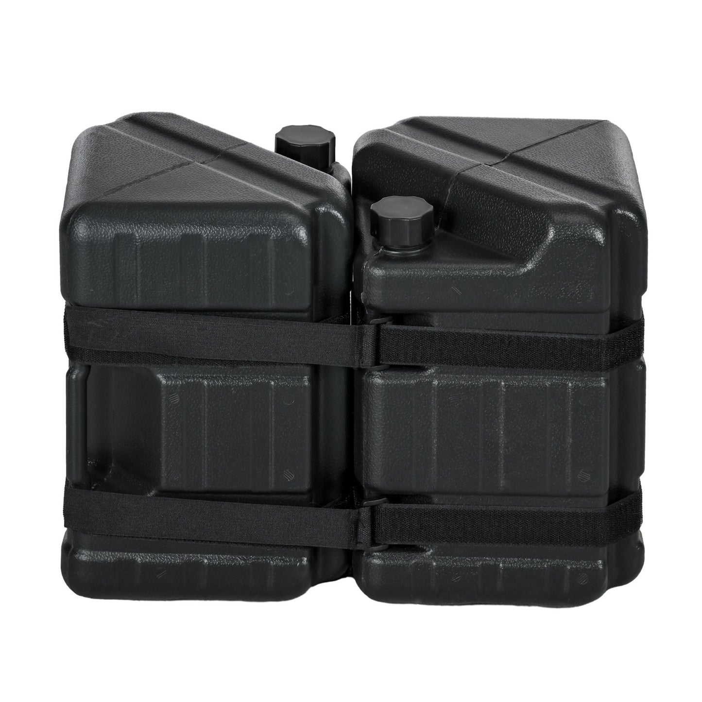Gazebo Weights Set, fillable with water or sand, black