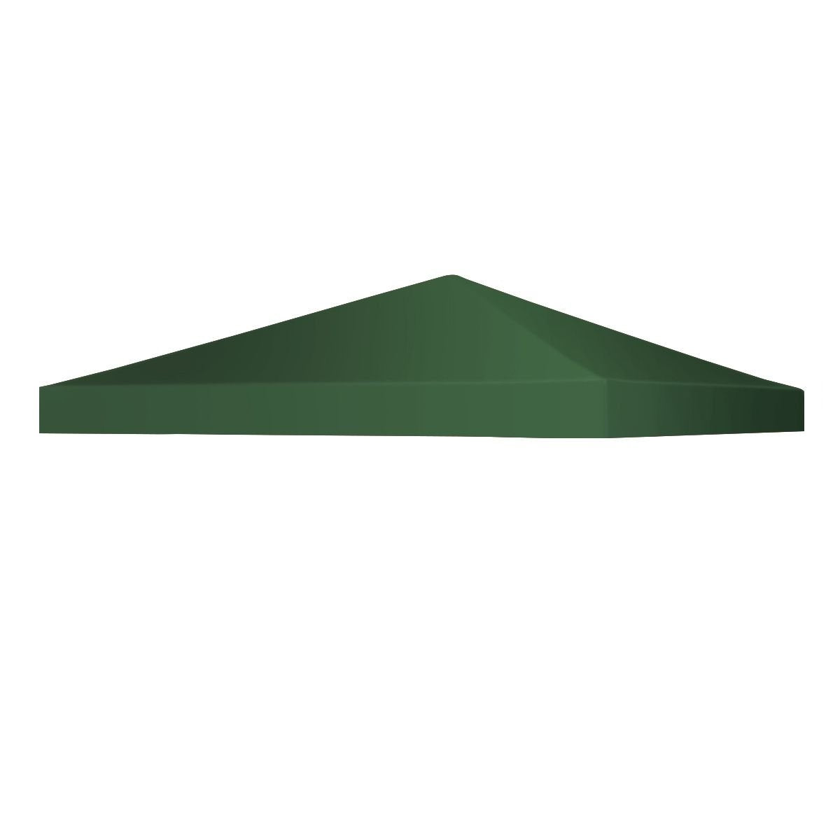 Gazebo replacement roof sun protection cover with Velcro fasteners 300 x 300 cm dark green