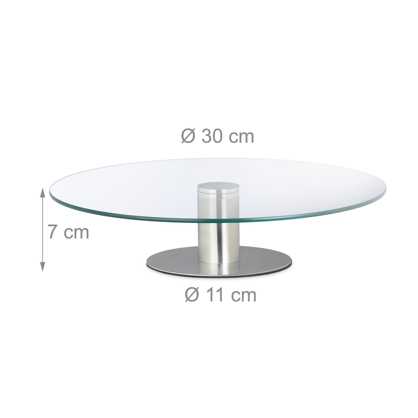 Glass Cake Stands, Set of 2