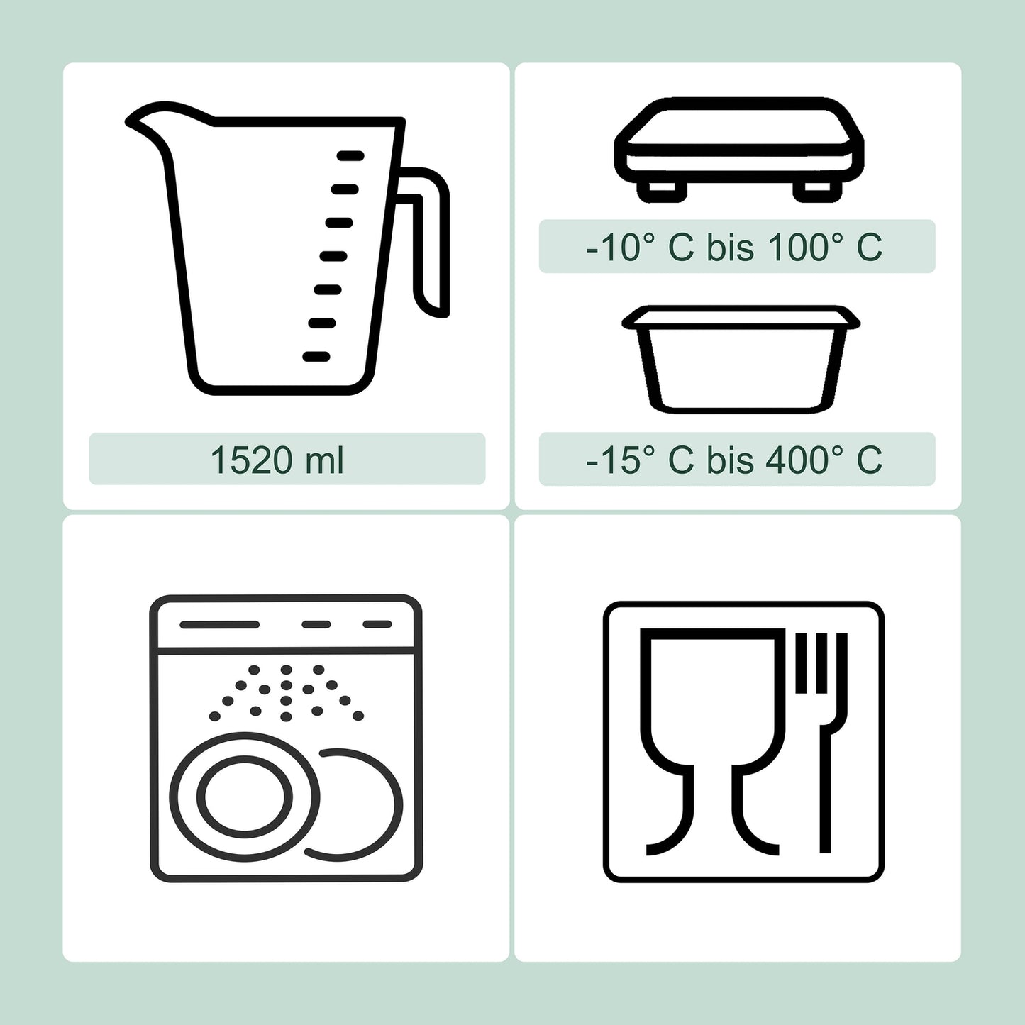 Glass Food Storage Containers with Airtight Lids