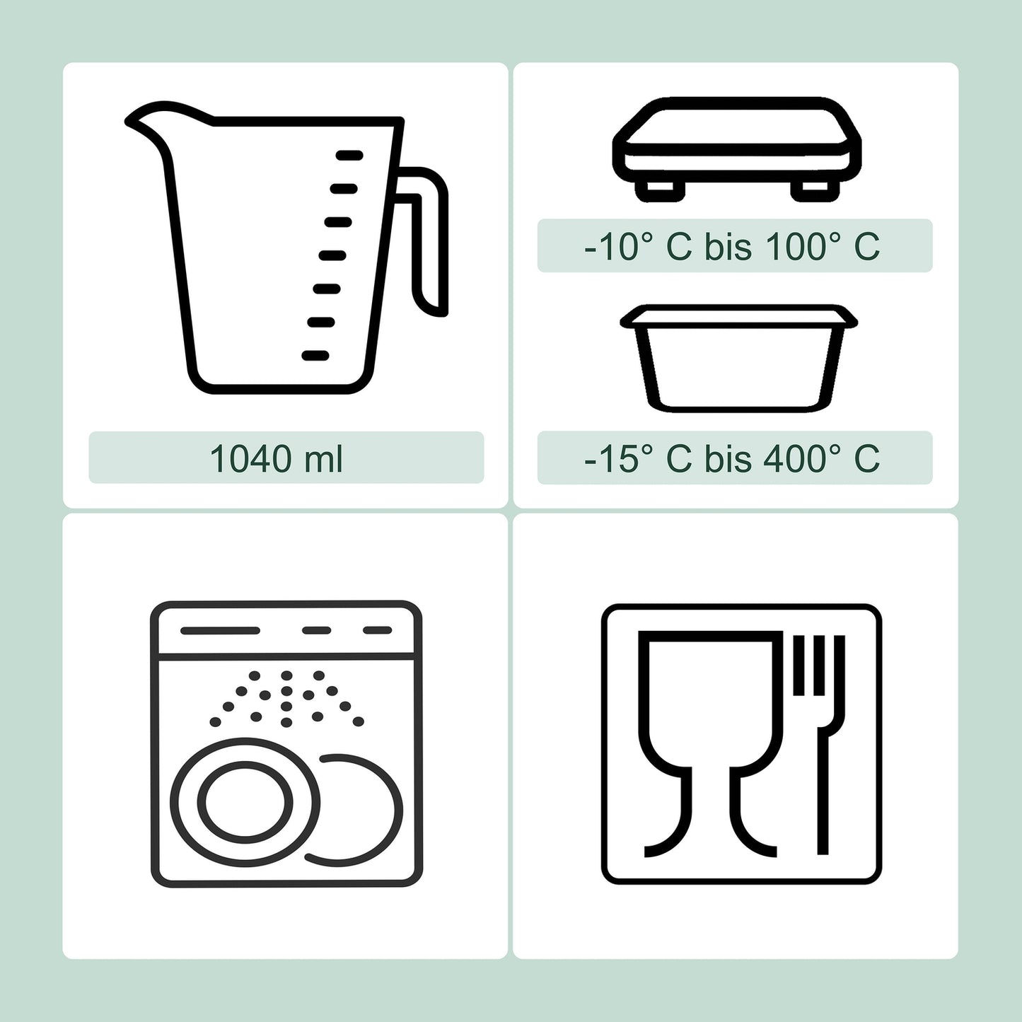 Glass Food Storage Containers with Airtight Lids