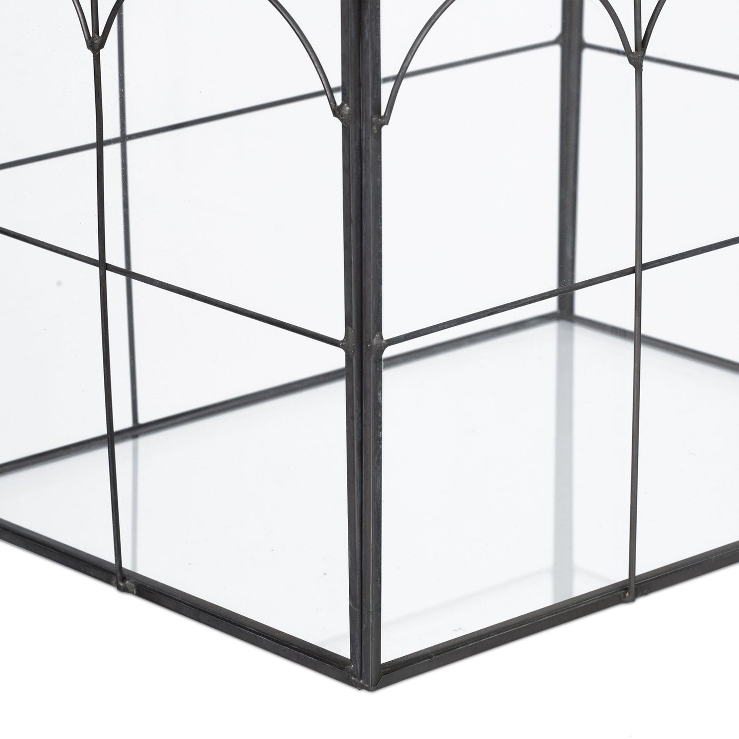 Glass House-Shaped Terrarium for Indoor Plants